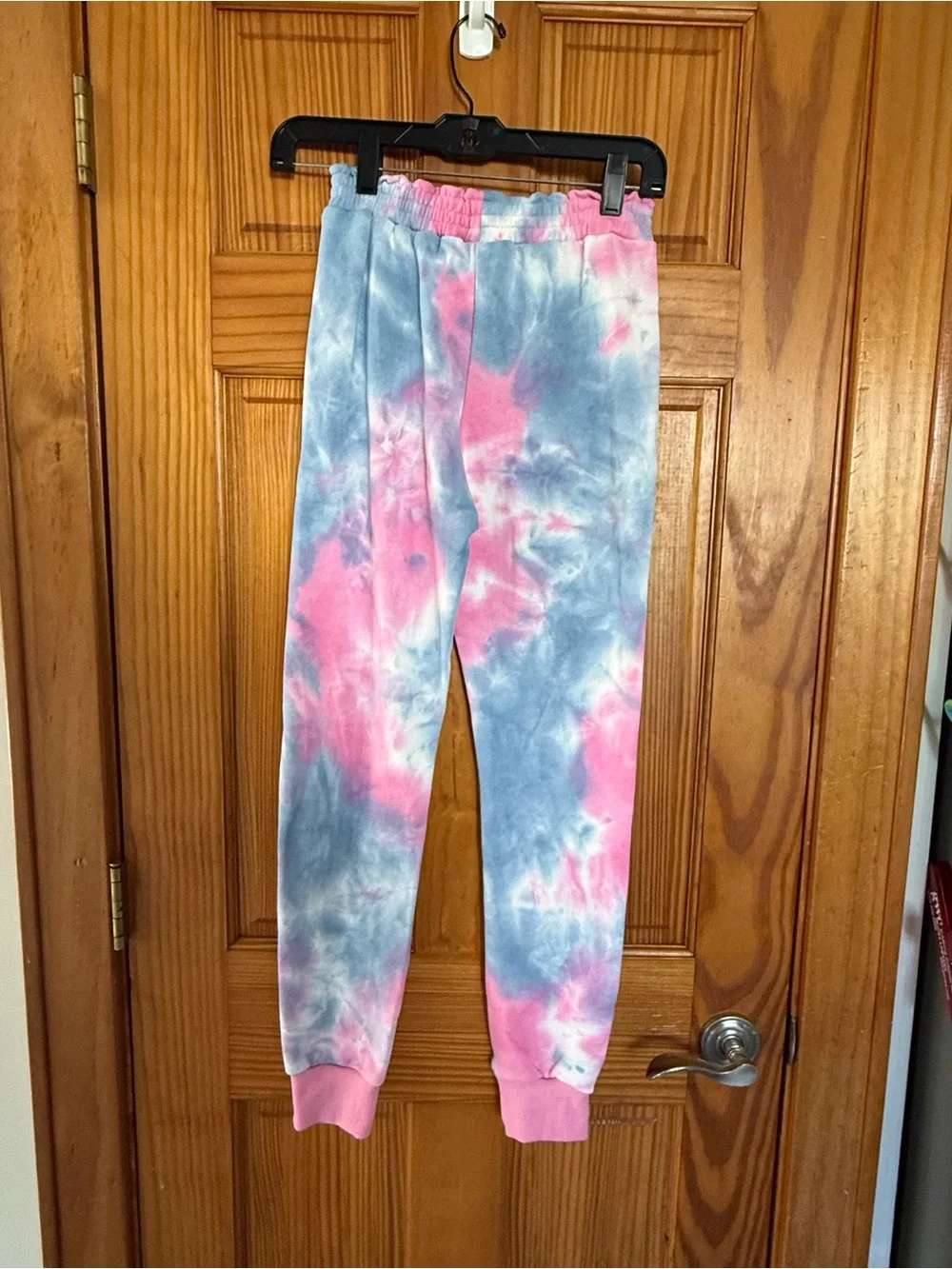 NWOT Lola and the Boys Girls' Tie-Dye Ruffle Patch Jogger Set, Size 14